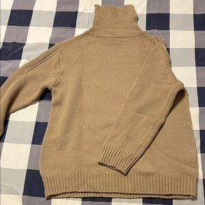 Cozy Tan Turtleneck Sweater